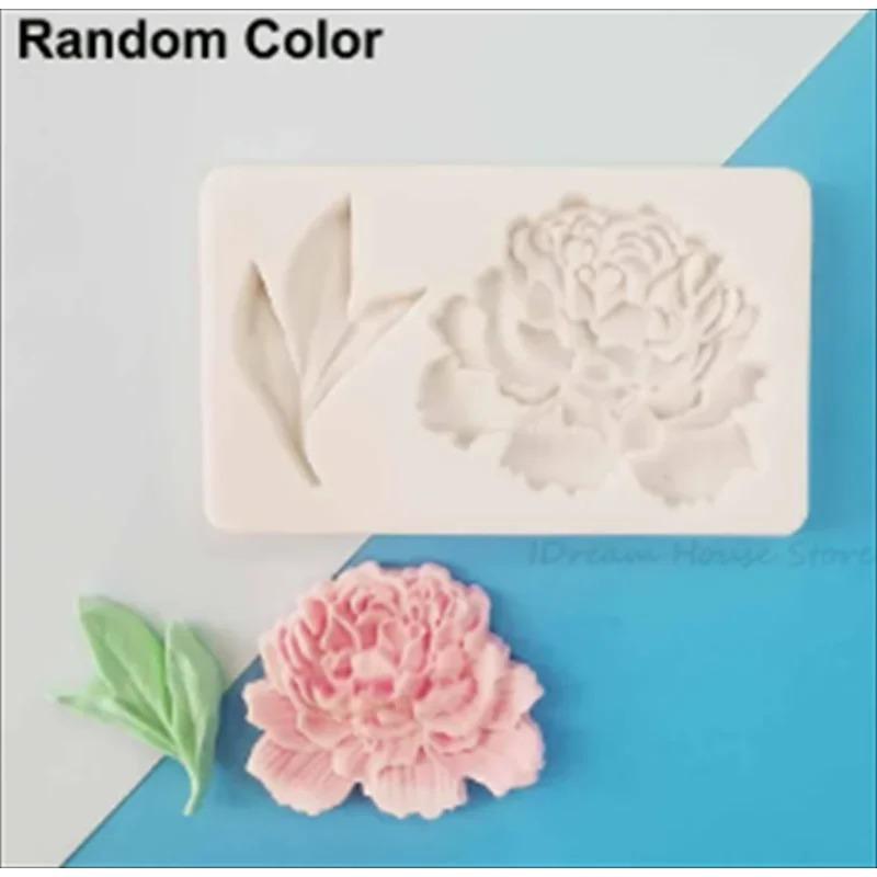 Силиконовая форма для торта в виде цветка ко Дню святого Валентина, помадки, розы, пиона, кекса, желе, конфет, шоколада, украшения для выпечки, инструменты для изготовления свечей