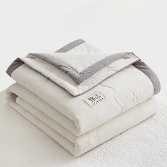 Новое однотонное хлопковое летнее одеяло, мягкое и удобное, для взрослых, кондиционер, студенческое общежитие, односпальное тонкое одеяло