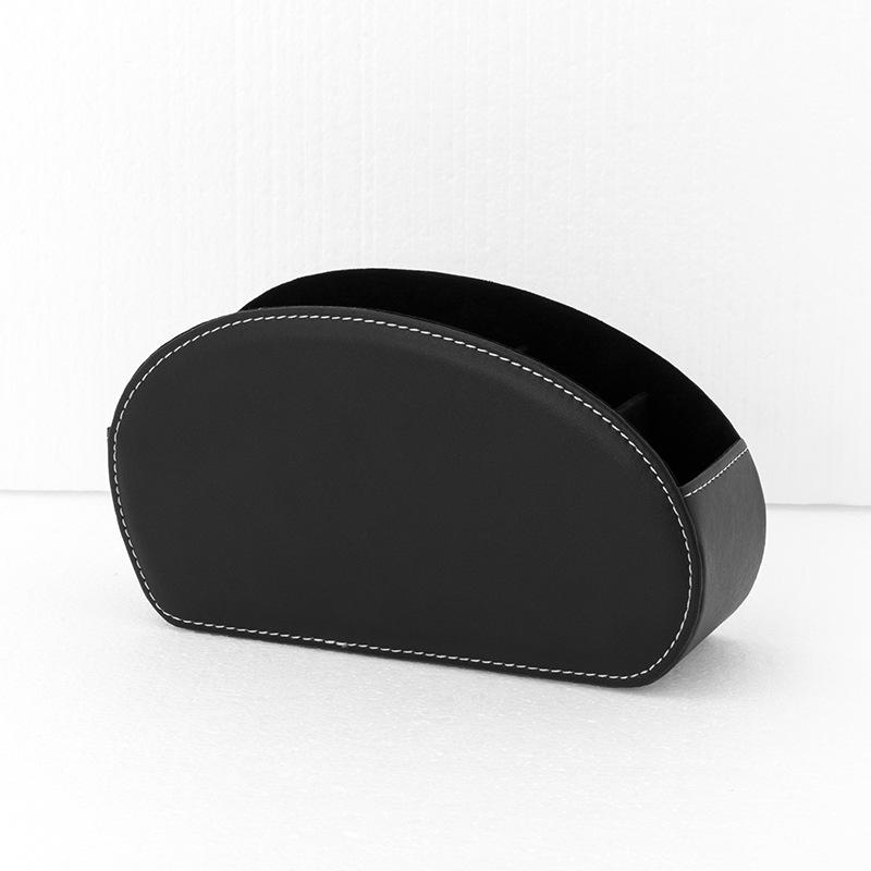 Remote Control Desktop Organizer Desktop Organizer PU Leather Cosmetic Five Compartments Organizer Box