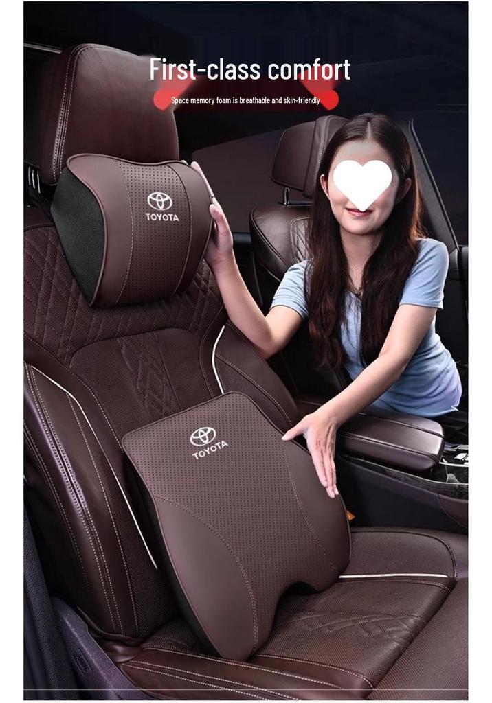 Подушка для подголовника и поясничной поддержки Toyota для Camry, Highlander, Corolla, RAV4, Levin.