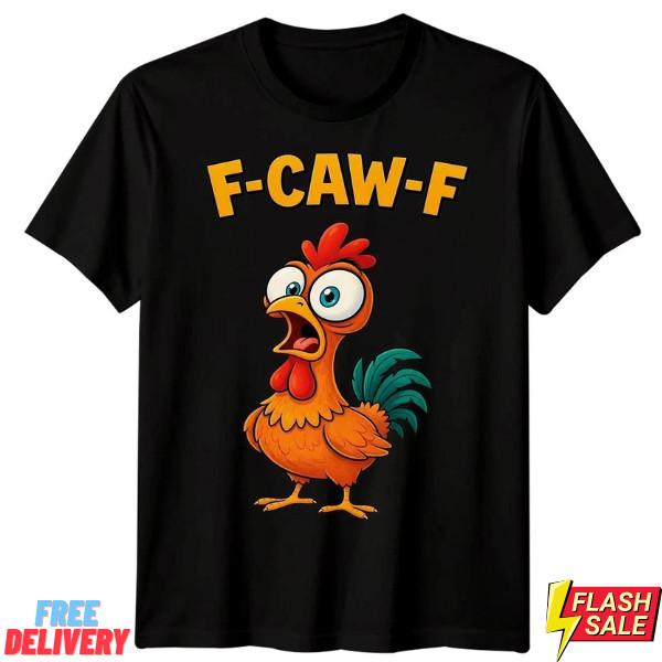 F-CAW-F Саркастическая Курица Мем Футболка Смешная Готическая Хэллоуинская Футболка Взрослые Дети #5 Унисекс Футболка