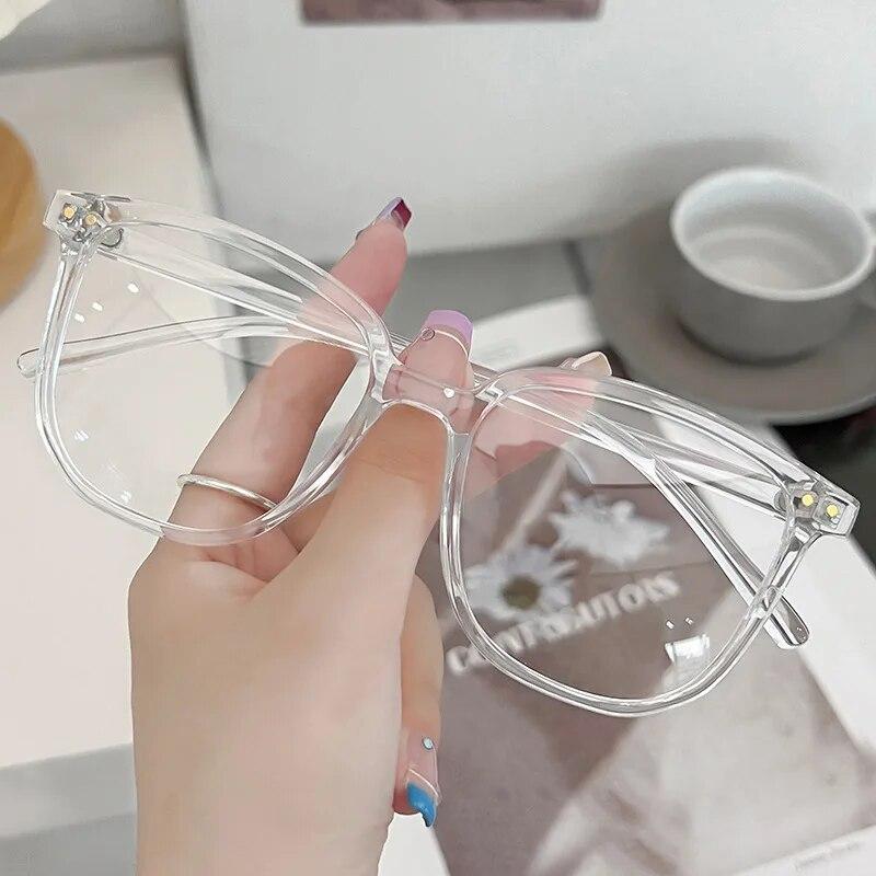 Женские модные очки с минусом диоптрий, модные компьютерные очки с антисиним светом, унисекс, очки для близи, модные простые очки