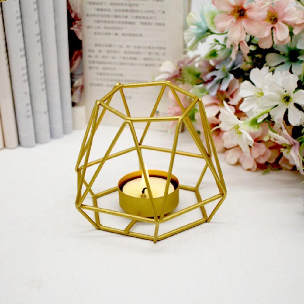 Креативный кованый подсвечник для свечей ручной работы Ароматерапевтическая подставка для свечей Атмосфера