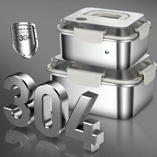 Нержавеющая сталь Crisper Box 1200 мл-3000 мл квадратный герметичный непроливающийся ланч-бокс ящик для хранения в холодильнике