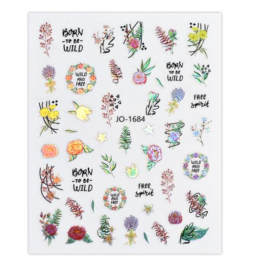 Наклейка для ногтей, сильная липкость, съемная, долговечная, отличная, сверкающая, в виде цветка, наклейка для ногтей, принадлежности для рукоделия «сделай сам»