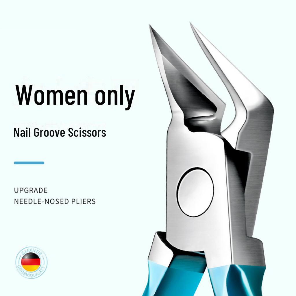 Oblique Nail Clippers for Ingrown Toenails – Precision Hawkbill Pliers with Pointed Tips
