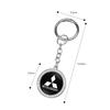 Diamond Car Key Ring Key Chain Auto Accessories For Mitsubishi Lancer Ralliart ASX Mirage Pajero Xpander Attrage L200 Eclipse