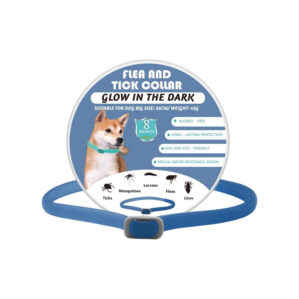 Glow-in-the-dark Pet Collar For Cats And Dogs, Fleas, Ticks, And Lice