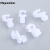 Mgoodoo 100Pcs Auto Fender Bumper Door Plastic Clips Car Round Head Lock Rod Clip Side Fasteners Retainers Car Wire Clips M03