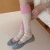 Thin Floral Leg Warmers Floral Pattern Mid Calf Socks New Floral Leg Socks  Women Daily Wear