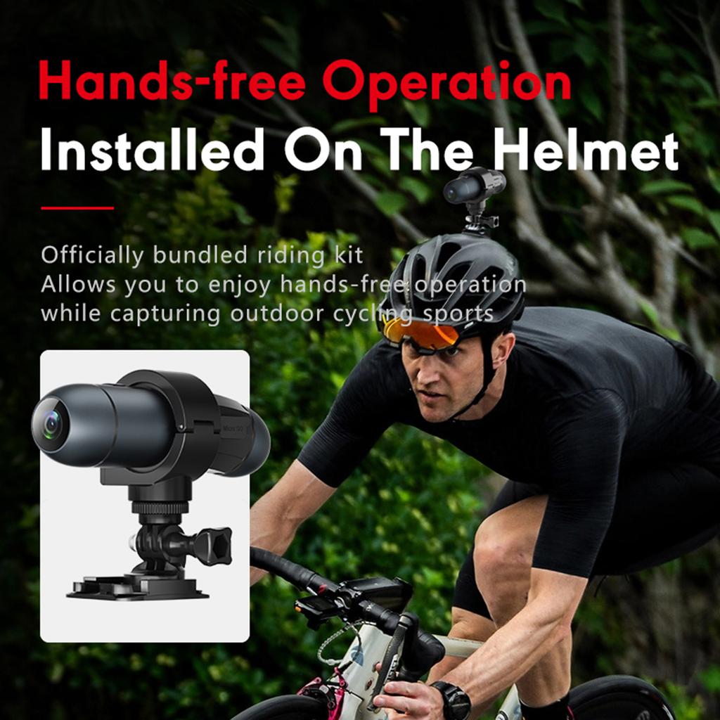 Motorcycle Helmet Camera Waterproof Bike Video Camera Sports Action Camera for Motorcycle Bike & Outdoor Adventures