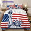 Statue of Liberty, USA bedding, duvet cover, pillowcase, home decoration, birthday gift (1 * duvet cover+2 * pillowcase, coreless)