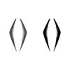 New Design  To Up For Subaru WRX STI VB Car Front Headlight Lamp Eyebrow Eyelid Lip Trim Cover By ABS Gloss Black