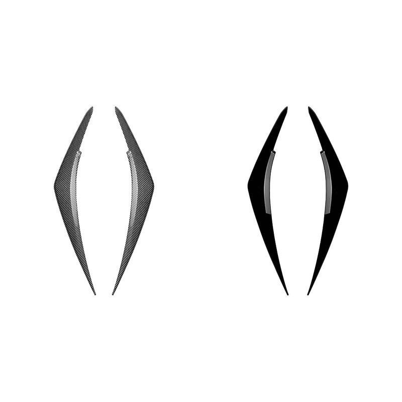 New Design To Up For Subaru WRX STI VB Car Front Headlight Lamp Eyebrow Eyelid Lip Trim Cover By ABS Gloss Black