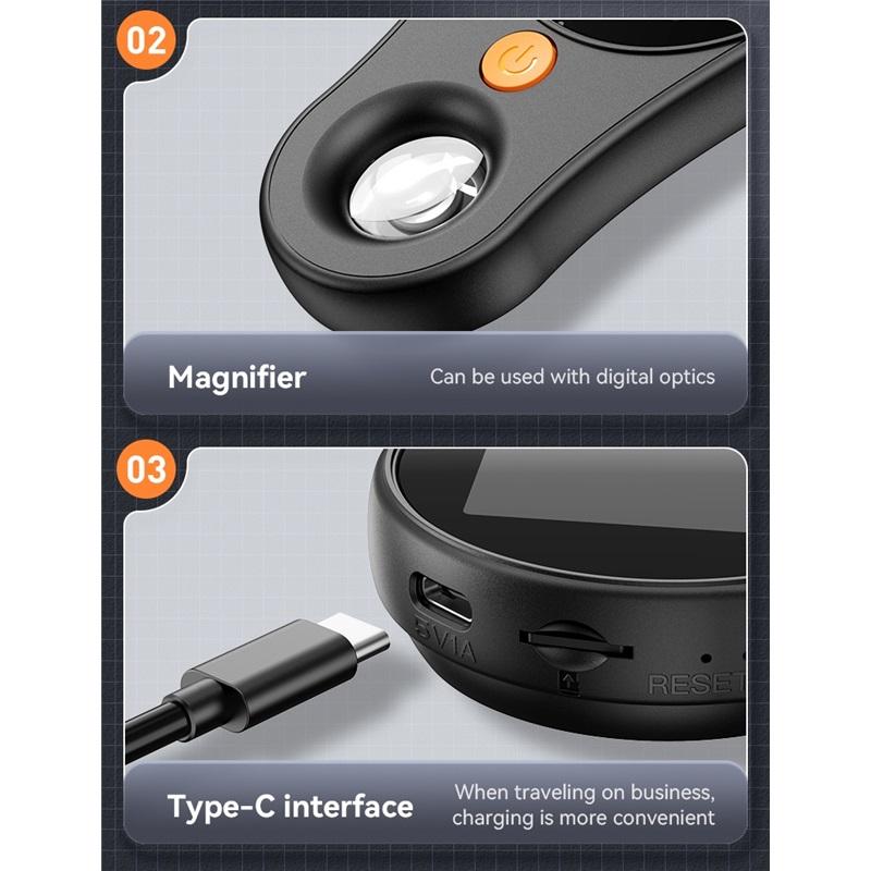 500X Magnification Digital Microscope 2MP Magnifying Glass with 8Light for Electronics Repair Video Coins Microscopio 600mAh