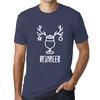 Ultrabasic Graphique Homme Reinbeer T-Shirt Cadeau Imprime Tee-shirt