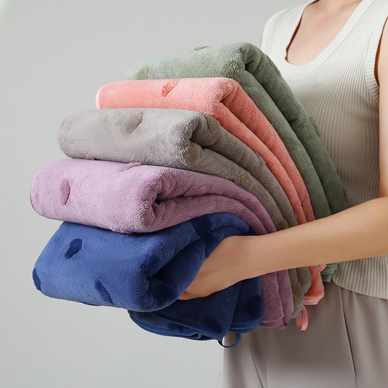 1 PC Coral Velvet Towel Bath Towel Thickened Soft Than Cotton Water-absorbent Quick-drying Towel Adult Household Bath Towel Towel