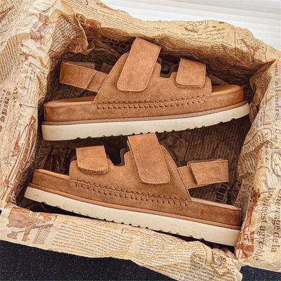 2024 2024 Новые женские сандалии на платформе из коровьей замши, летние высококачественные повседневные женские туфли для отдыха на открытом воздухе, пляжная обувь Zapatos De Mujer, парная обувь