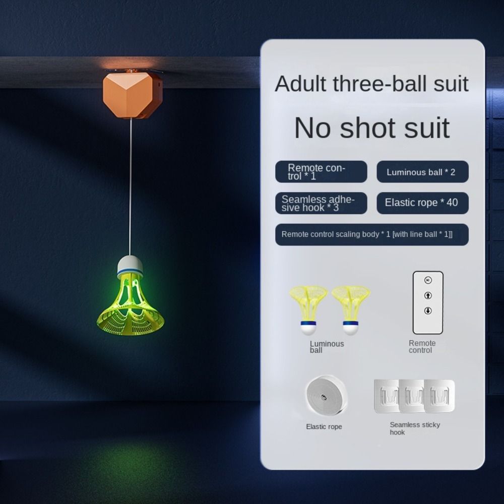 1 Set Spin Electric Badminton Trainer Self Training Shuttlecock For Kids & Adult