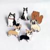 Cartoon Dog Dog Animal Enamel Pins Bulldog Cartoon Metal Badge Pet Dog Brooch  Kid Gift