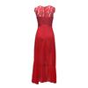 Womens Evening Party Wedding Bridesmaid Chiffon Lace Ball Gown Long Dress
