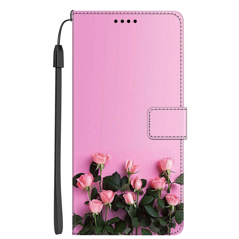Защитный Роскошный Кожаный Чехол-Книжка на Магните Для Xiaomi Mi 11 Ultra с Рисунком Цветка Ударопрочный Чехол-Обложка Capa