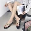 Fashion  2024 Summer Women Flip-Flops Diamond Lady Slippers Crystal Beach Shoes Flat Female Footwear Comfortable Women's Shoes
