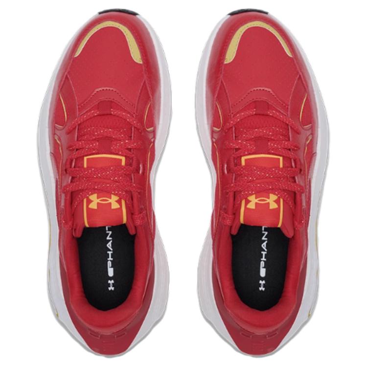 Under Armour Phantom 4 Серия Весенний фестиваль Удобные повседневные кроссовки с низким верхом Унисекс Красный 6007665-600