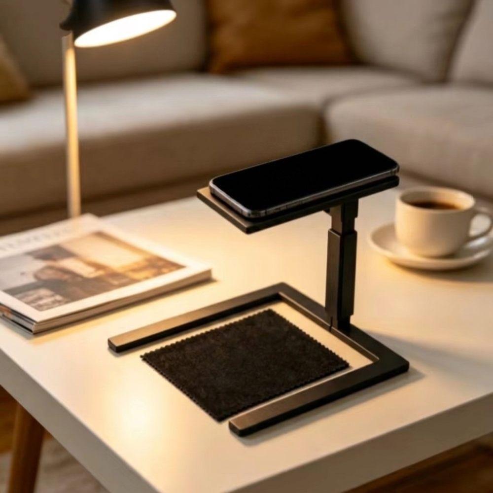 Open Base Overhead Phone Holder U-Shaped Phone Camera Bracket Storage Phone Stand Badge Detail