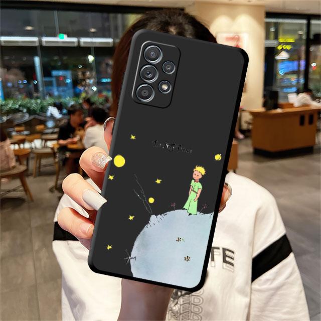 Черный чехол для телефона «Маленький принц» для Samsung Galaxy A71 A11 A12 A13 A32 A52 5G A22 A72 A21s A51 4G A52s A33 A53 A41, сумка