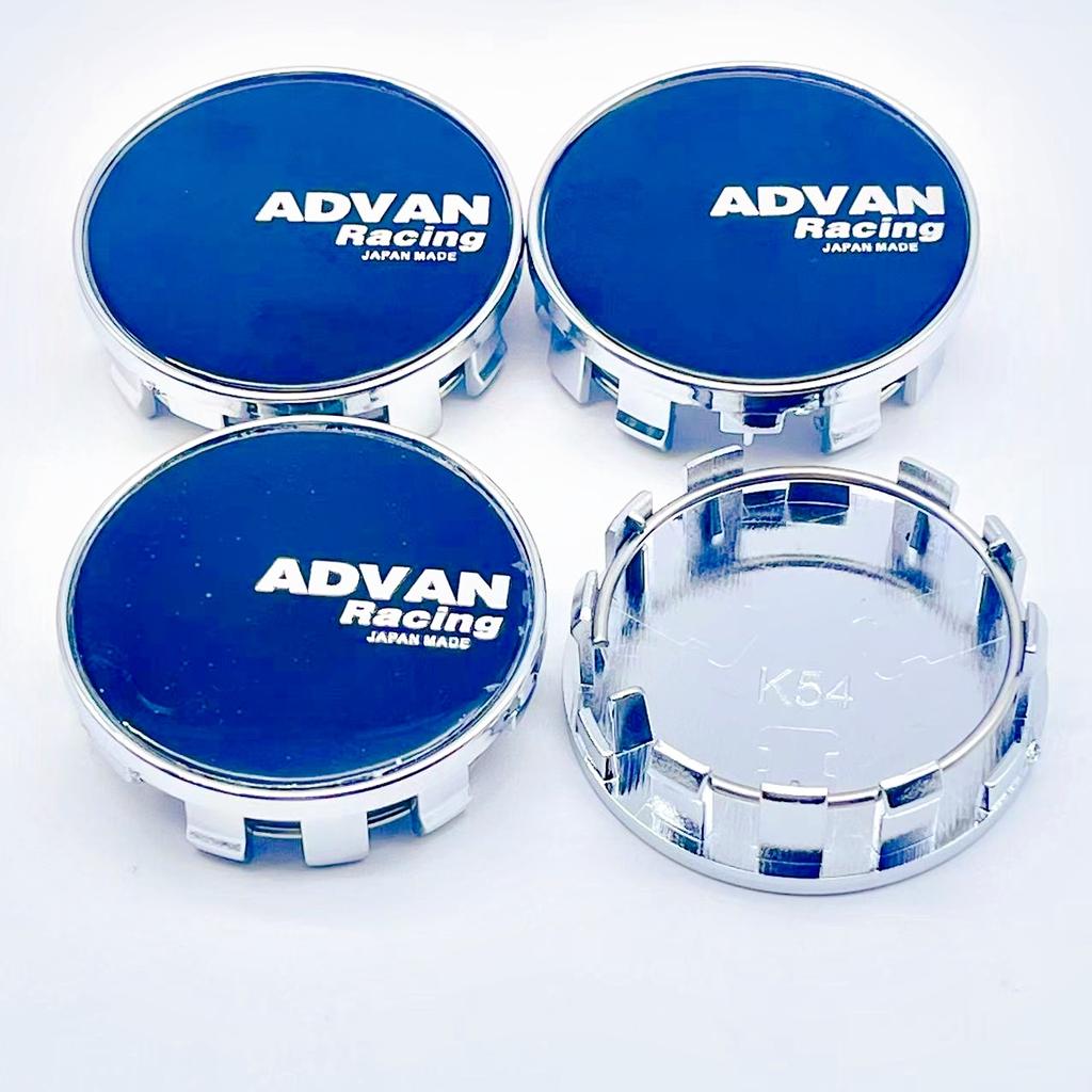 4pcs/Set High Quality 54mm ADVAN Racing Car Wheel Center Hub Rim Cap Styling Cover For ADVAN Emblem Badge Stickers Accessories