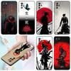 Japanese Samurai Art Phone Case For Xiaomi Redmi Note 7 8 9 10 Lite 11 11E 11T 12 Pro 11S 4G 10T 5G 8T 9S 10S TPU Black Cover