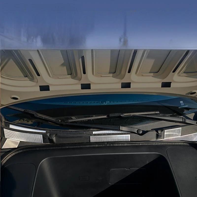 Для Geely EX2 2025 2026 Защитная крышка воздухозаборника капота двигателя спереди из нержавеющей стали