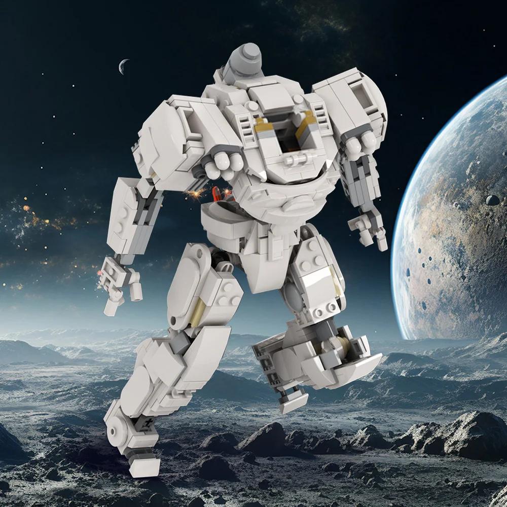 MOC Космический Меха-Костюм Астронавта Строительные Блоки Модель Космическое Приключение Астронавта Меха-Кирпичики DIY Сборные Игрушки Подарки на День Рождения для Детей