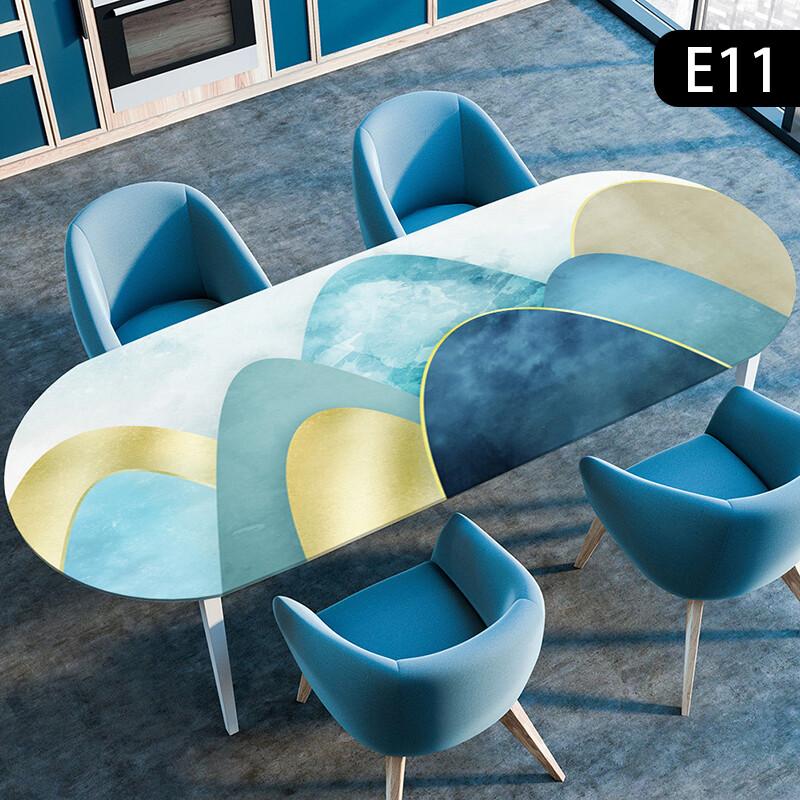 1 шт. Водонепроницаемая овальная скатерть, маслостойкая, эластичная, для кухонного стола, обеденного стола, для вечеринки, скатерти, для наружного двора, декор для дома