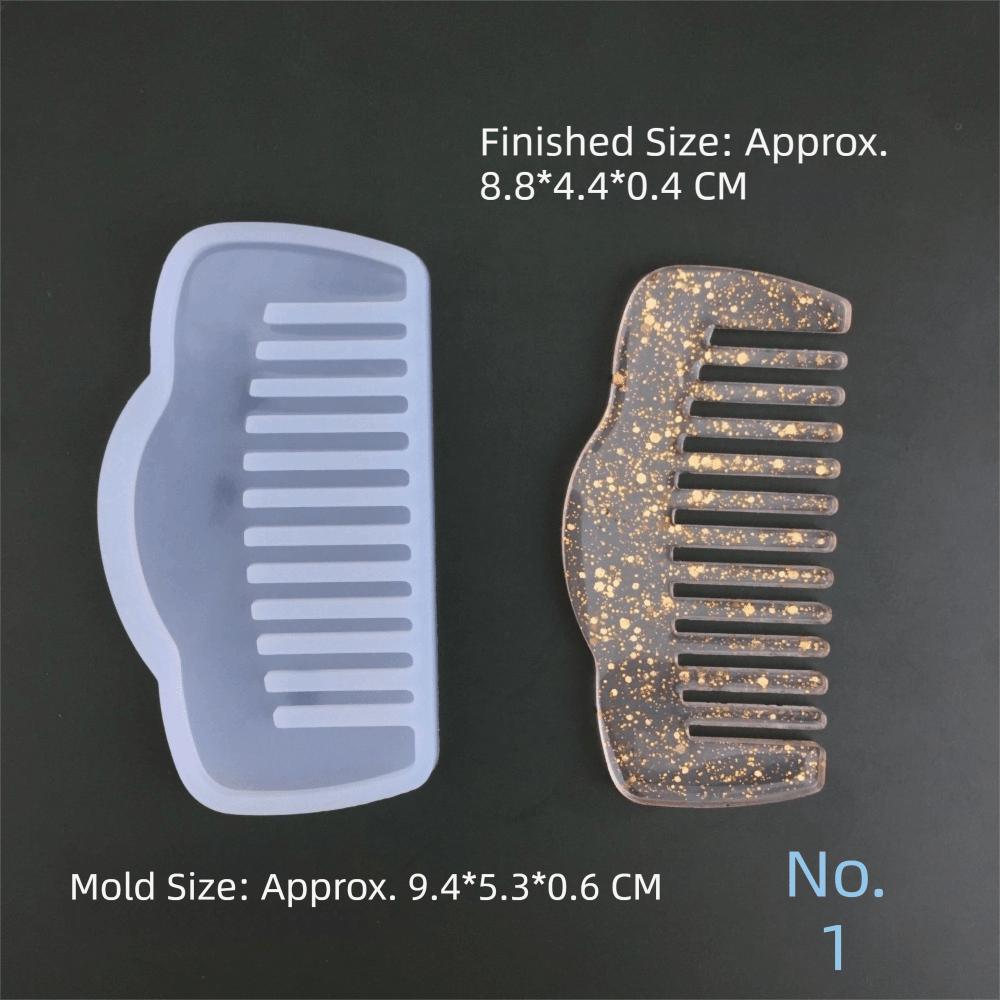 Silicone Comb Mold DIY Craft Epoxy Resin Mould Hair Comb Resin Mold DIY Jewelry Craft Supplies
