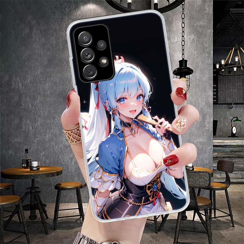 Чехол для телефона Genshin Impact Kamisato Ayaka для Samsung Galaxy A12 A22 A32 A52 A72 A02S A51 A50S A71 A70 A31 A20S Note 20 Ultra S10