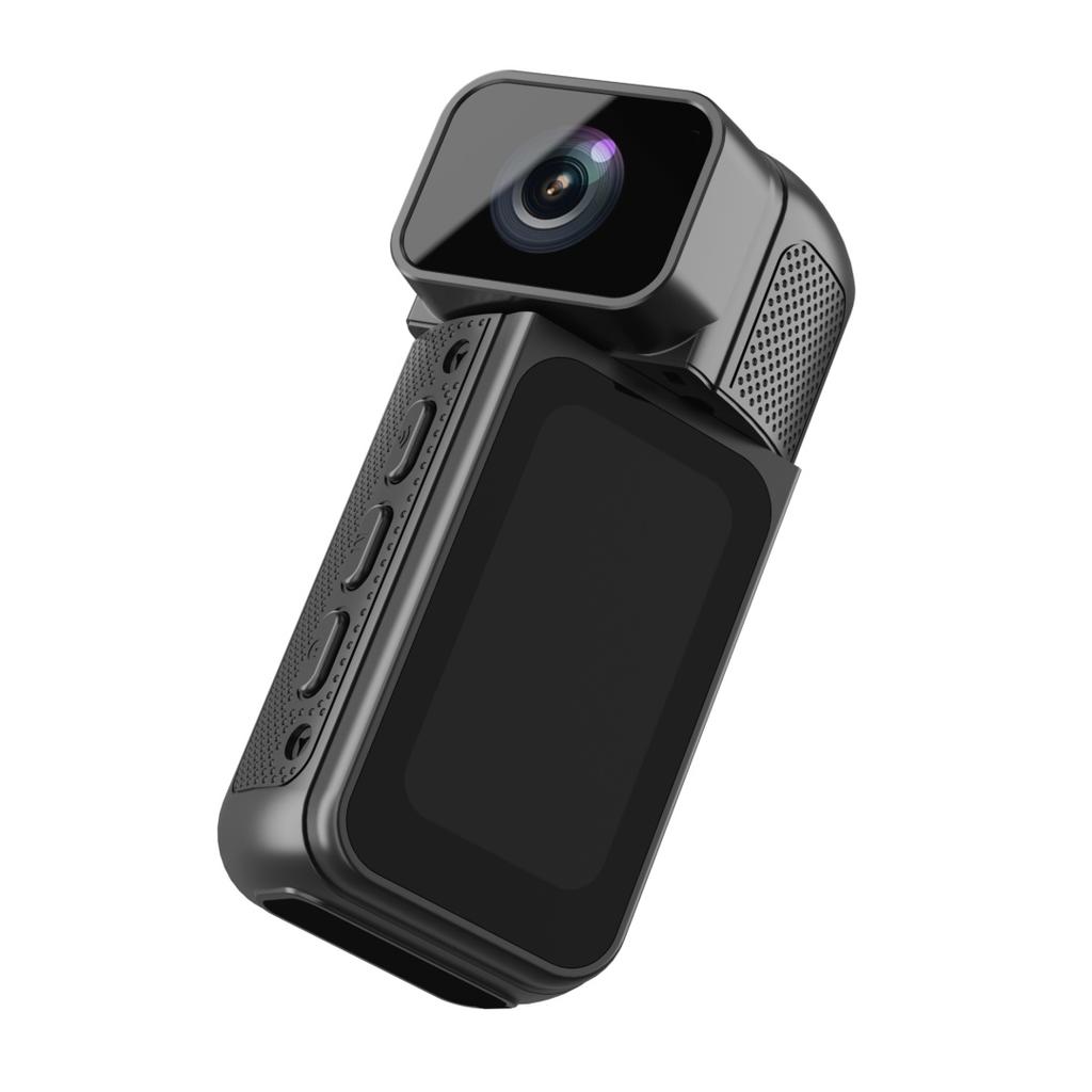 Новая S80 Маленькая камера с большим экраном 1,47-дюймовый IPS Портативная камера с функцией громкой связи 180° Двойной объектив 2,7K 1080P Долговечный аккумулятор Защита от потери Mp4 Мини-камера