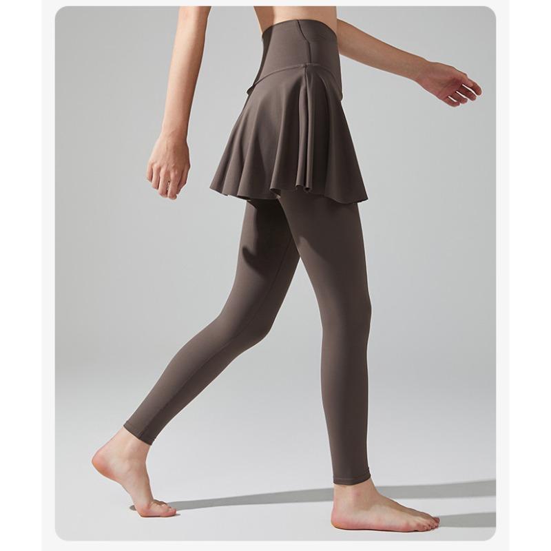 Женские летние лайкровые спортивные брюки с высокой талией, закрывающие бедра, для йоги, юбка, брюки