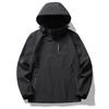 Outdoor Waterproof Windbreaker Men's Tactical Detachable Cap Camping Fishing Coat Plus Size Casual Lightweight Jacket