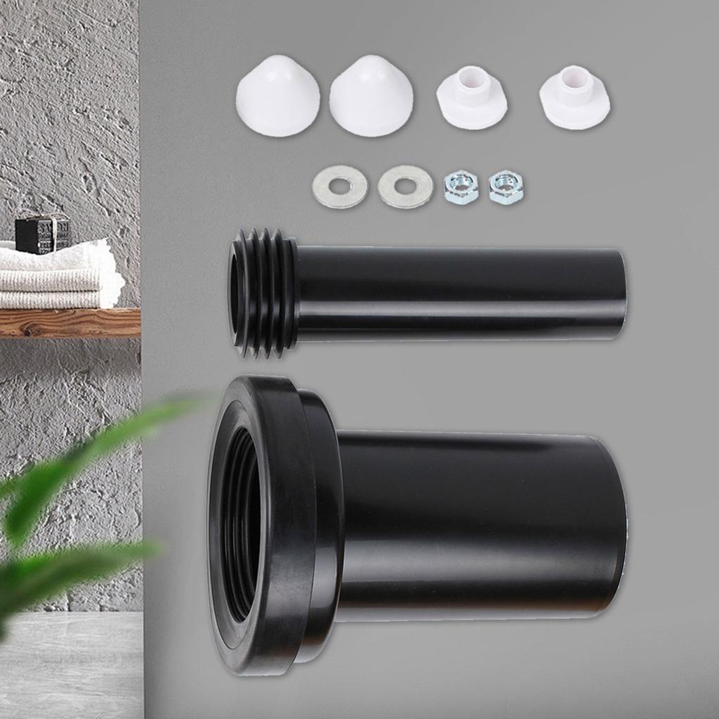 Wall Mounted Toilet Seal Rings Set Rubber Seal Gaskets Pressure Resistant Toilet Seal for Leak Prevention & Odor Control