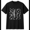 Greyscale Cocktail Shaker Shattered Mens T-Shirt Retro Black 100% Cotton Printed