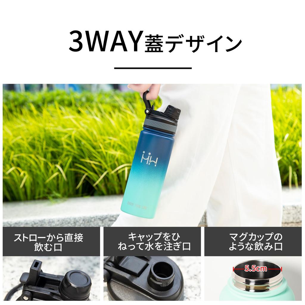 Термокружка YANGYAO Water 1 из нержавеющей стали для термоса и холода, совместима с напитками для занятий спортом на открытом воздухе, легко и удобно.