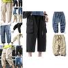Relaxed Fit Men Capri Short Pants With Adjustable Ankles For Casual And Beachwear