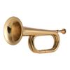 Muslady B Flat Bugle Call Trumpet Brass Cavalry Horn with Mouthpiece for School Band Cavalry