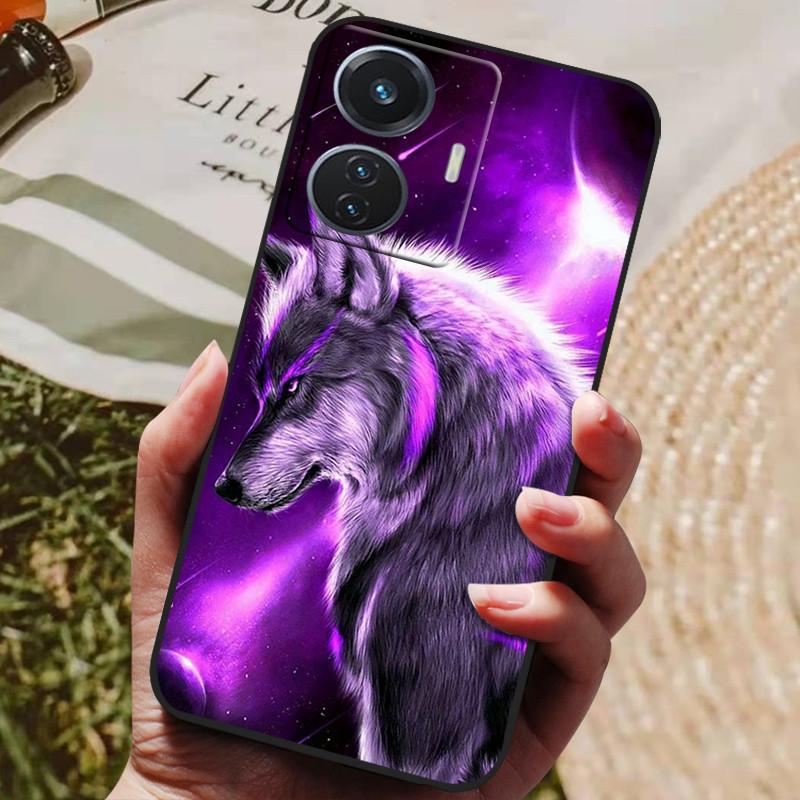 Для vivo T1 4G Чехол VivoT1 V2153 Мягкий ТПУ Силиконовый Чехол на Заднюю Панель для vivo T1 44W Чехол для Телефона Snapdragon 680 Защитный Модный Чехол