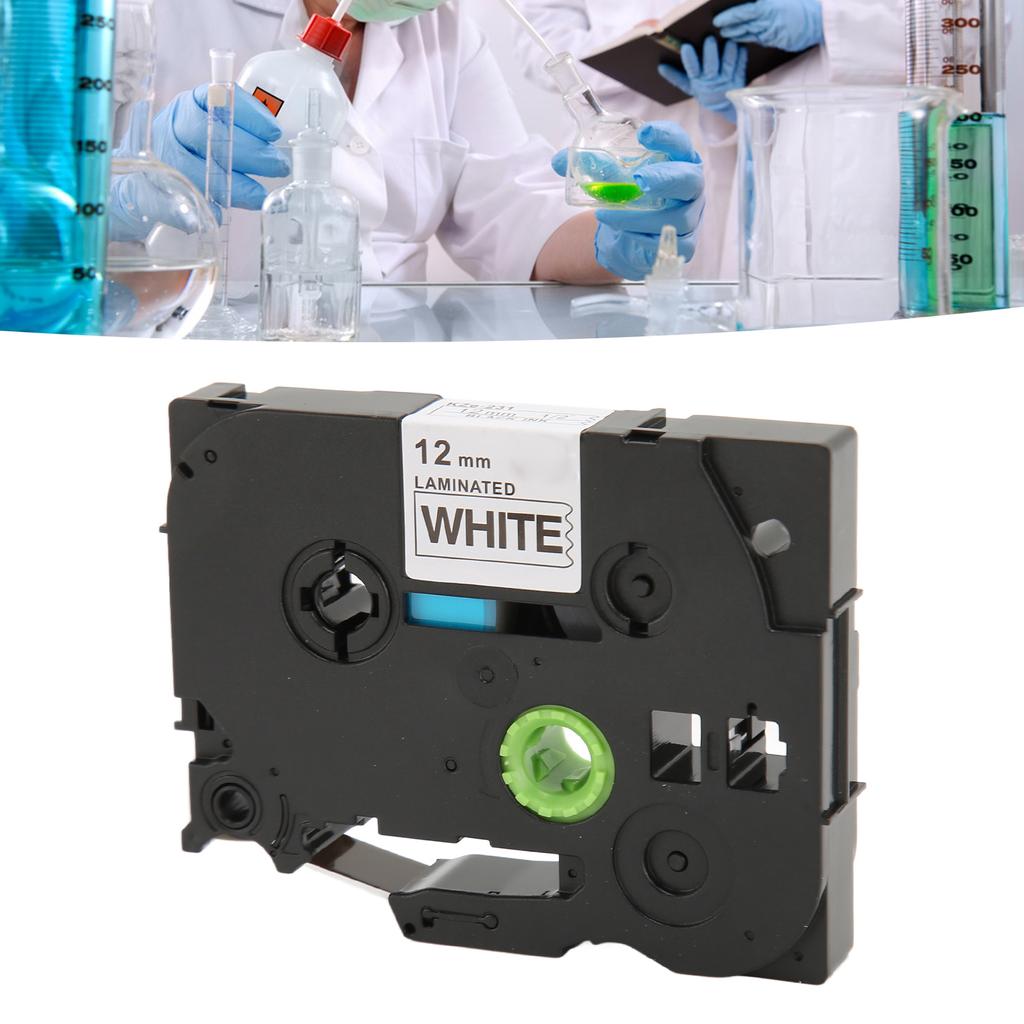 Лента для этикеток Label Maker сменная с белым фоном и черными буквами для D1 для LM21