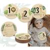 7pcs Cute Wooden Milestone Cards Jungle Animals Theme Announcement Sign  Baby