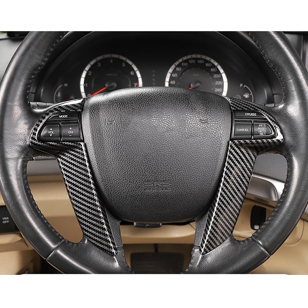 2 шт. Накладка на рулевое колесо под карбон для Honda Accord 2008-12