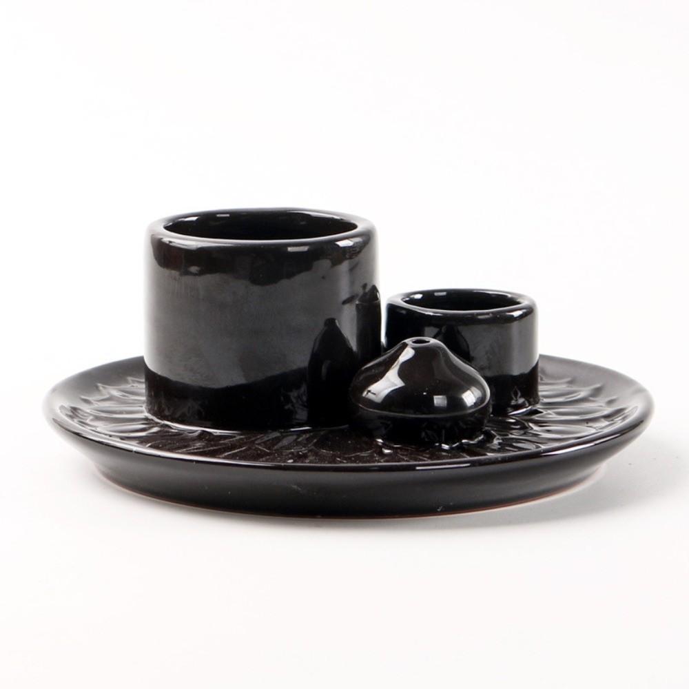 Ceramic Incense Burner Multifunctional Simple Design Incense Stick Holder Vintage Decorative Ceramic Incense Tray Meditation